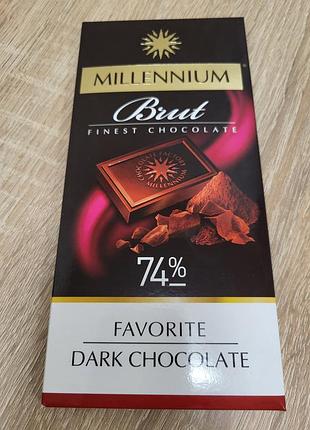 Шоколад millennium favorite brut 74% горький 100 г