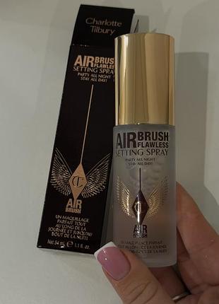 Charlotte tilbury - airbrush flawless setting spray - спрей-фіксатор макіяжу, 34 ml