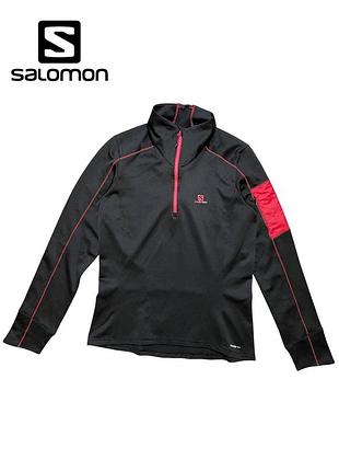 Спортивна термо кофта лонгслів salomon advanced skin warm
