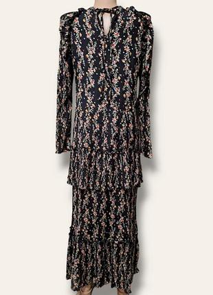 Ярусное платье zara в цветочный принт 5