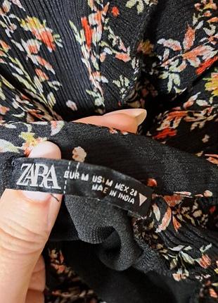 Ярусное платье zara в цветочный принт 6