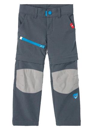 Штани карго-шорти-трансформери для хлопчика lupilu bionic-finish® eco 403073 128 см (7-8 years) сірий