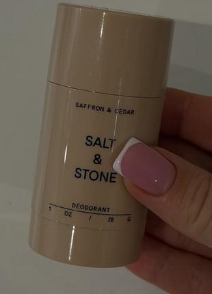 Salt & stonе, natural deodorant saffron , дезодорант, 28 g