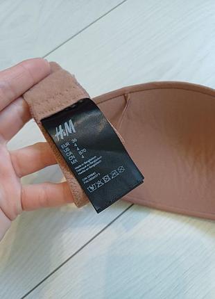 H&amp;m-36р.-бюстгальтер-бандо-темний беж 7