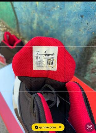 Nike jordan aura 4 white red black 8