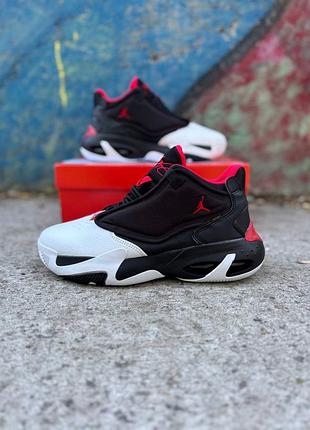 Nike jordan aura 4 white red black 7