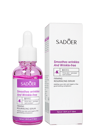 Сироватка проти зморшок омолоджувальна sadoer, 30 мл daily skin care
