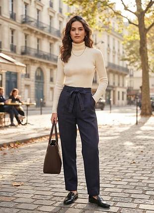 Isabel marant темно-синие женские брюки из шерстяной ткани в кетку