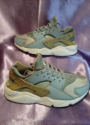 Женская модель красовок nike air huarache run, " wolf grey"