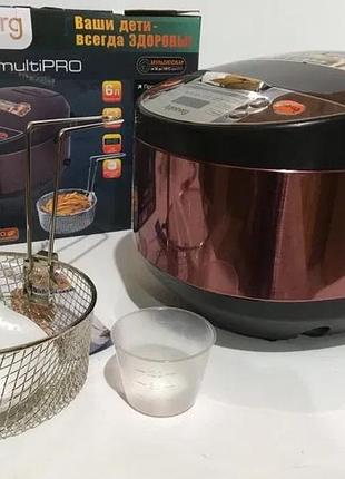 Мультиварка rainberg rb-6207 с фритюрницей 12 программ 1500w 4