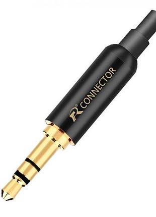 Штекер конектор під паяння freeend — jack 3.5 мм trs r connector black/gold, метал