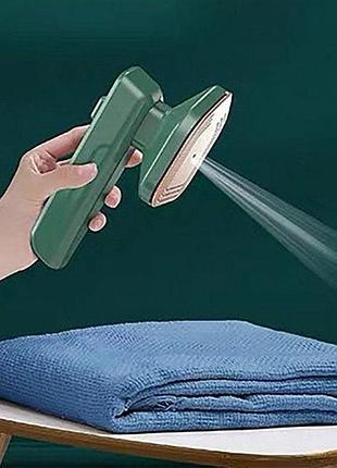Портативна вертикальна праска 2 в 1 dry iron with spray зелений