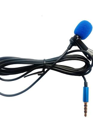 Петличний мікрофон (петличка) для смартфона, планшета alitek im1 blue