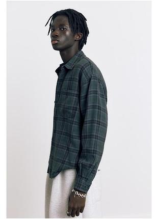 Чоловіча бавовняна сорочка в клітинку pull&bear 5