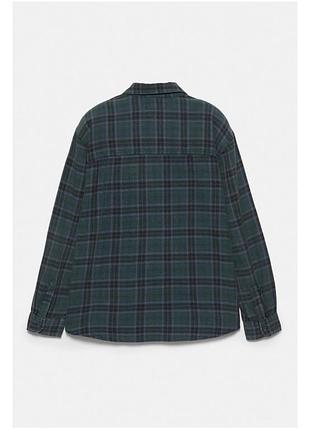 Чоловіча бавовняна сорочка в клітинку pull&bear 7