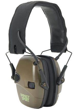 Наушники активные для стрельбы howard impact sport bluetooth green со встроенной батареей