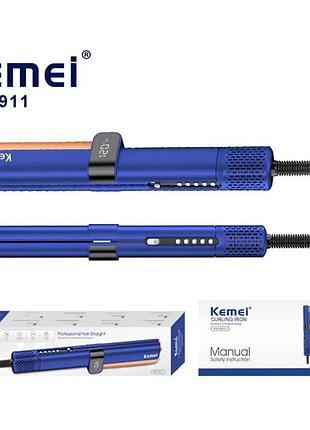 Фен-стайлер для волос km-6911 синий 1000 вт