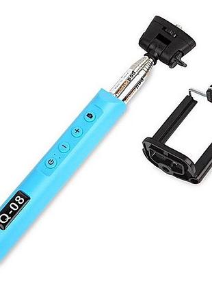 Селфи-монопод со встроенным bluetooth alitek q-08 blue 5