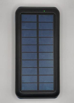 Повербанк 30000 mah с солнечной панелью и фонариком pps-157 power bank