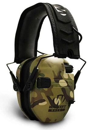 Навушники активні тактичні walkers razor slim multicam green (оригінал)