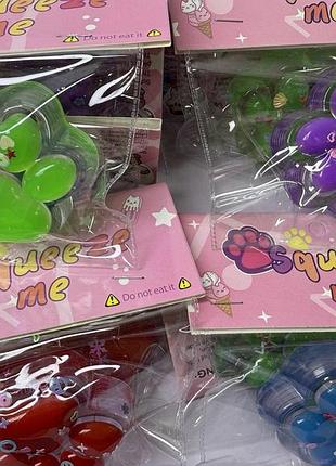 Таба лапка squeeze м’яка іграшка антистрес сквіш лапки котика (x9)