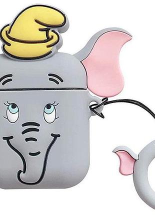 Чохол/ футляр для apple airpods alitek слоненя dumbo grey + тримач