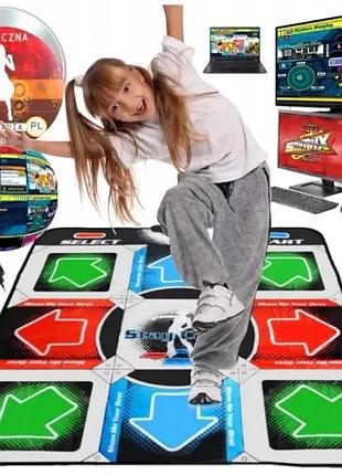 Танцевальный коврик usb для пк компьютера pc dance mat dance pad улучшенный с cd