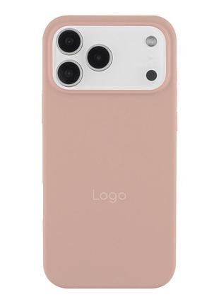 Чохол silicone case full size (aa) для iphone 18 pro max 19.pink sand