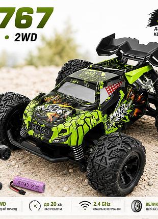 Машинка на радіокеруванні s767 monster truck 1:20 2wd rc позашляховик для дітей, радіокерована машинка, джип на пульті 2.4ghz