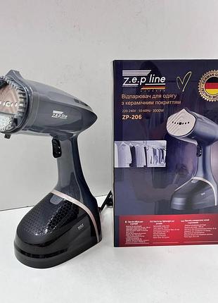 Відпарювач для одягу з керамічним покриттям zepline zp-206 сірий