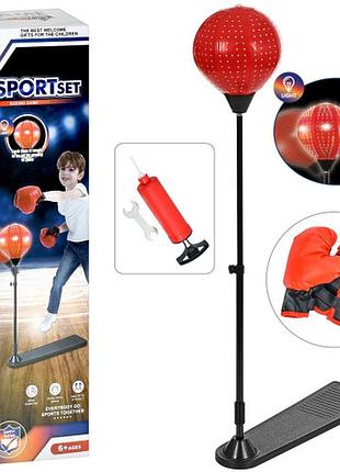 Боксерский набор груша на стойке с перчатками sport set