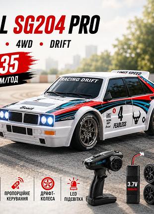 Радіокерована дрифт машинка zll sg204 pro 4wd 1/24 rtr дрифт авто 4wd 1:24 з led-підсвіткою і змінними шинами
