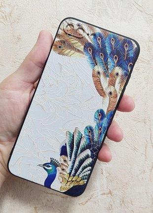 Чехол накладка для apple iphone 7 plus / 8 plus alitek павлин