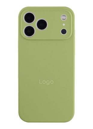 Чохол silicone case full size with frame для iphone 18 pro max 01.mint