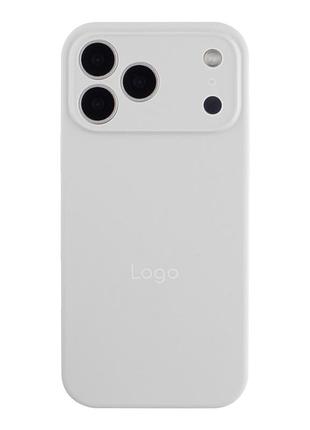 Чехол silicone case full size with frame для iphone 18 pro max 09.white