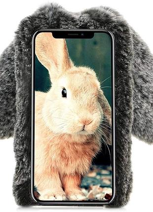 Чехол для apple iphone 7 plus / 8 plus alitek зайчик dark grey 3