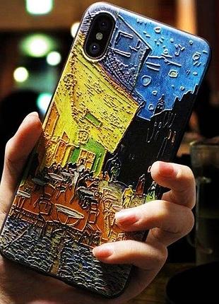 Чохол накладка для apple iphone x/xs alitek art ван гог нічна тераса кафе