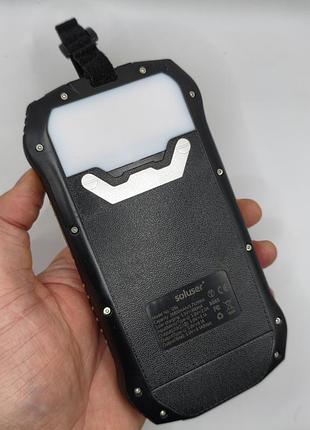Повербанк 26800 mah с солнечной панелью и led фонарем soluser i26s (новый без упаковки)