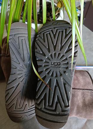 Кожаные коричневые угги ugg р.39 9