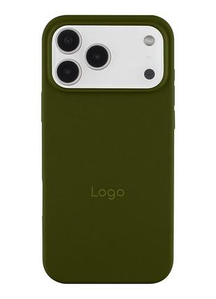 Чохол silicone case full size (aa) для iphone 18 pro max 45.army green