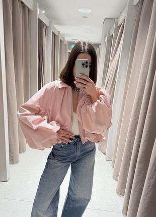 Бомбер куртка zara