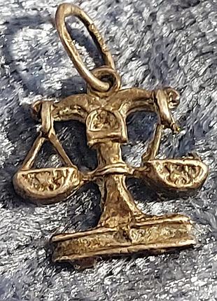 Кулон, подвеска,  серебро,  весы, 925 проба