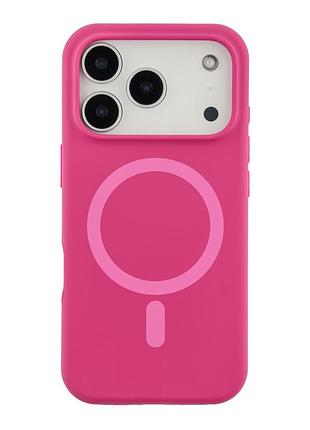 Чохол накладка glow silicone case with magsafe для apple iphone 18 pro панель-накладка для телефону магніта зарядка manyue red