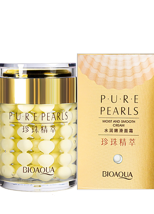 Крем для лица увлажняющий bioaqua pure pearls cream 60 мл daily skin care