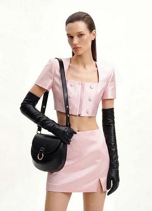 Сумка jw pei diana ring flap saddle bag - black