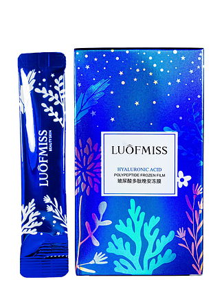 Нічна маска для обличчя в стіку luofmiss hyaluronic acid з гіалуроновою кислотою daily skin care