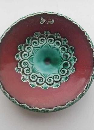 Вінтажний керамічний підсвічник grüner (німеччина) mid-century studio pottery