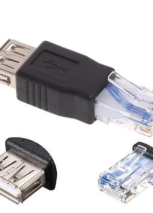Переходник ethernet lan rj45 - usb 10/100 mbps для роутера модема