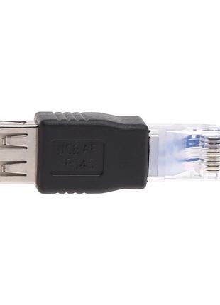 Переходник ethernet lan rj45 - usb 10/100 mbps для роутера модема 4