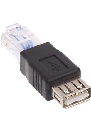 Переходник ethernet lan rj45 - usb 10/100 mbps для роутера модема 7